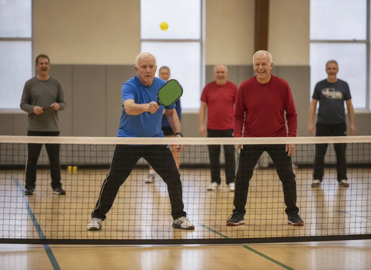 Members playing doubles